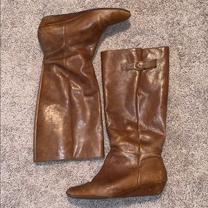 Steve Madden Intyce Cognac Leather Boots